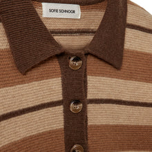 Indlæs billede til gallerivisning SOFIE SCHNOOR Storma Knit Polo Brown Melange
