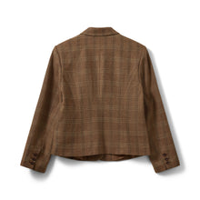 Indlæs billede til gallerivisning SOFIE SCHNOOR Poppy Checked Fitted Blazer Maple Brown Check
