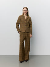Indlæs billede til gallerivisning SOFIE SCHNOOR Poppy Checked Fitted Blazer Maple Brown Check
