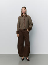 Indlæs billede til gallerivisning SOFIE SCHNOOR Kamikka Short Tweed Jacket Brown Check
