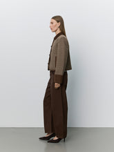 Indlæs billede til gallerivisning SOFIE SCHNOOR Kamikka Short Tweed Jacket Brown Check
