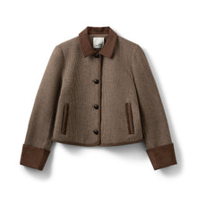 Indlæs billede til gallerivisning SOFIE SCHNOOR Kamikka Short Tweed Jacket Brown Check
