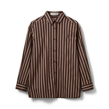 Indlæs billede til gallerivisning SOFIE SCHNOOR Mercy Striped Oversize Shirt Brown Striped
