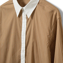 Indlæs billede til gallerivisning SOFIE SCHNOOR Allisson Double Cuff Shirt Maple Brown Striped
