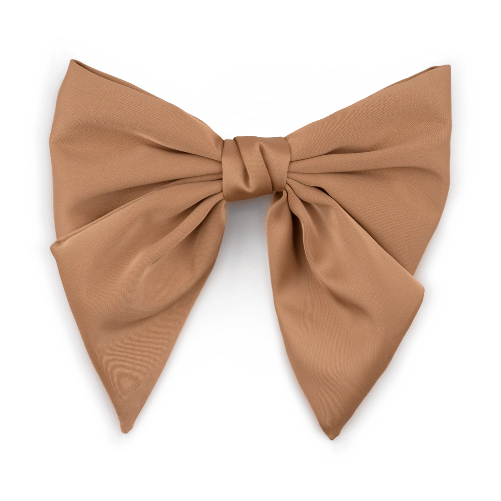 SUI AVA Smooth Bow Taupe