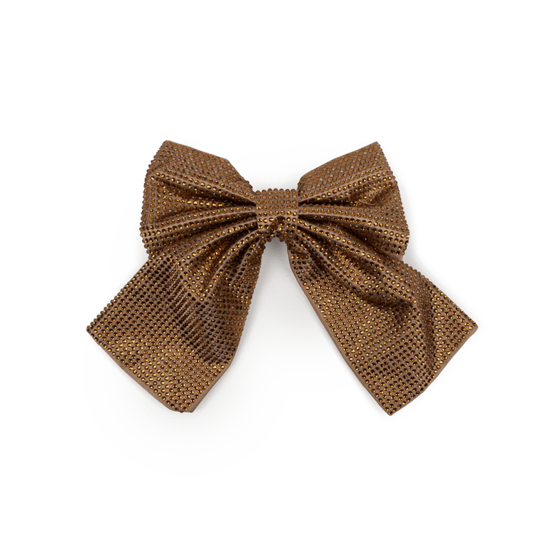 SUI AVA Kelly Crystal Bow Taupe