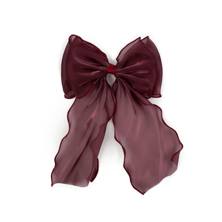 SUI AVA Holly Bow Bordeaux