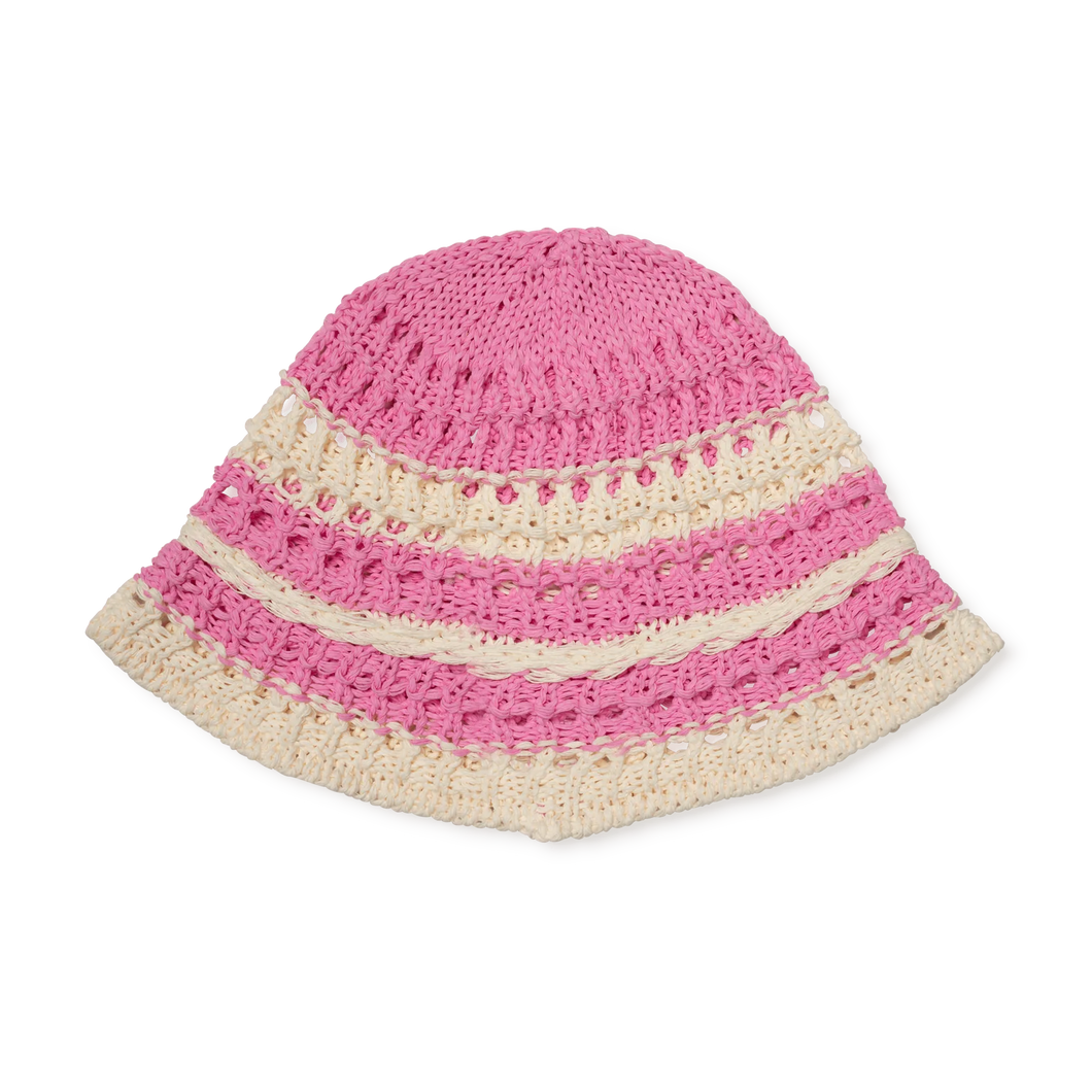 SUI AVA Bohemian Stripe Hat Pink