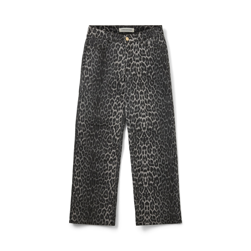 SOFIE SCHNOOR Siennas Leopard Trousers Grey