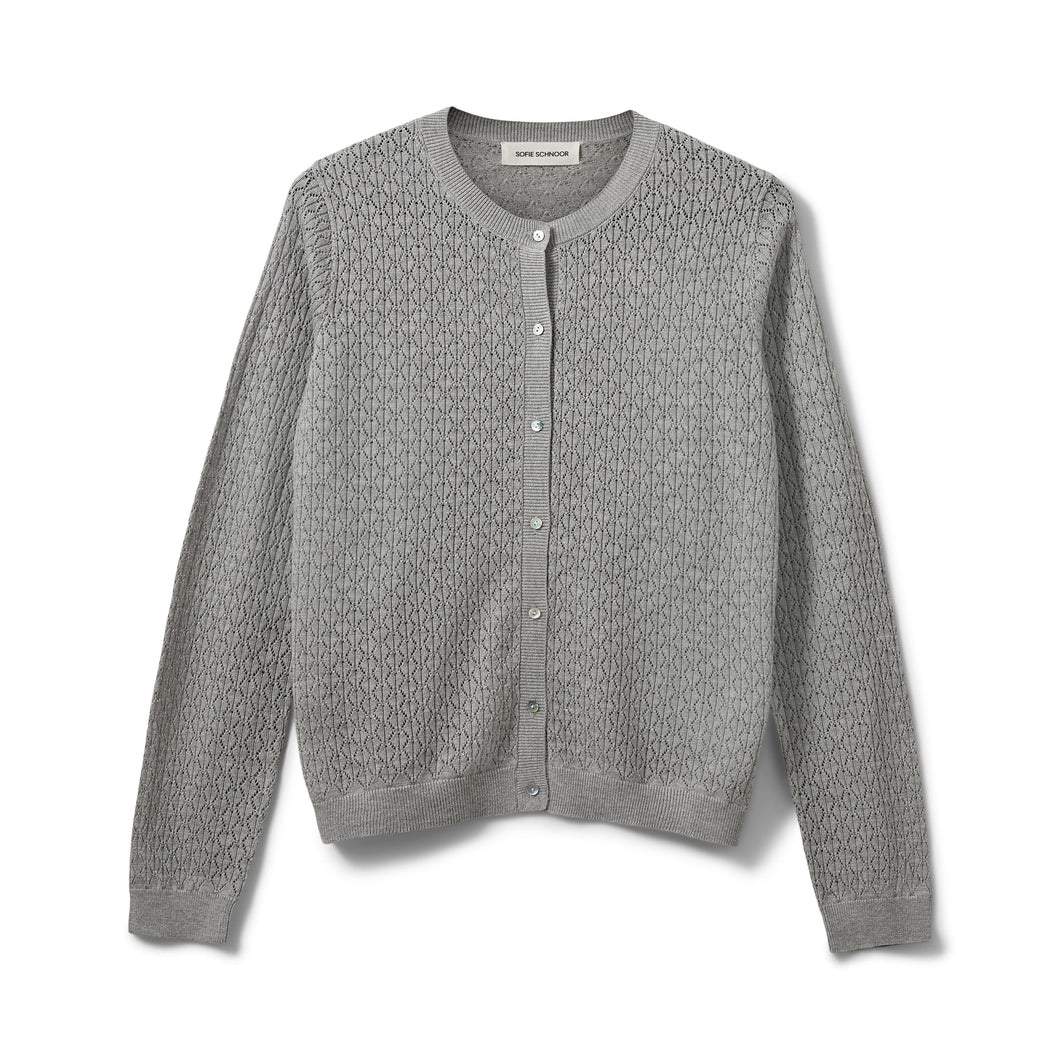 SOFIE SCHNOOR Cisse Cardigan Grey Melange