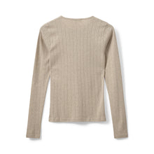 Indlæs billede til gallerivisning SOFIE SCHNOOR Alicia T-shirt Long Sleeve Beige Melange
