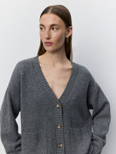 Indlæs billede til gallerivisning SOFIE SCHNOOR Elowensw Knit Cardigan Grey
