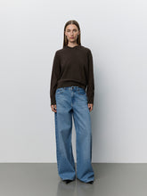 Indlæs billede til gallerivisning SOFIE SCHNOOR Cassie Knit Hoodie Dark Coffee
