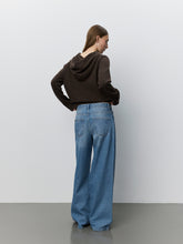 Indlæs billede til gallerivisning SOFIE SCHNOOR Cassie Knit Hoodie Dark Coffee
