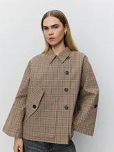 Indlæs billede til gallerivisning SOFIE SCHNOOR Agatha Check Jacket Light Brown Check
