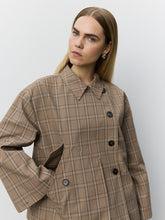 Indlæs billede til gallerivisning SOFIE SCHNOOR Agatha Check Jacket Light Brown Check
