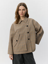 Indlæs billede til gallerivisning SOFIE SCHNOOR Agatha Check Jacket Light Brown Check
