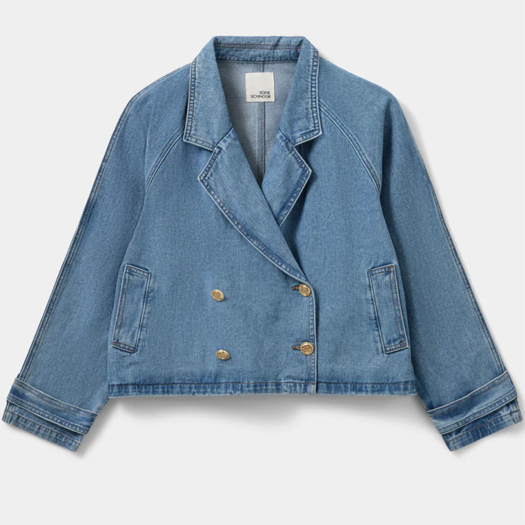 SOFIE SCHNOOR S251250 Eudorasw Jacket Denim Blue