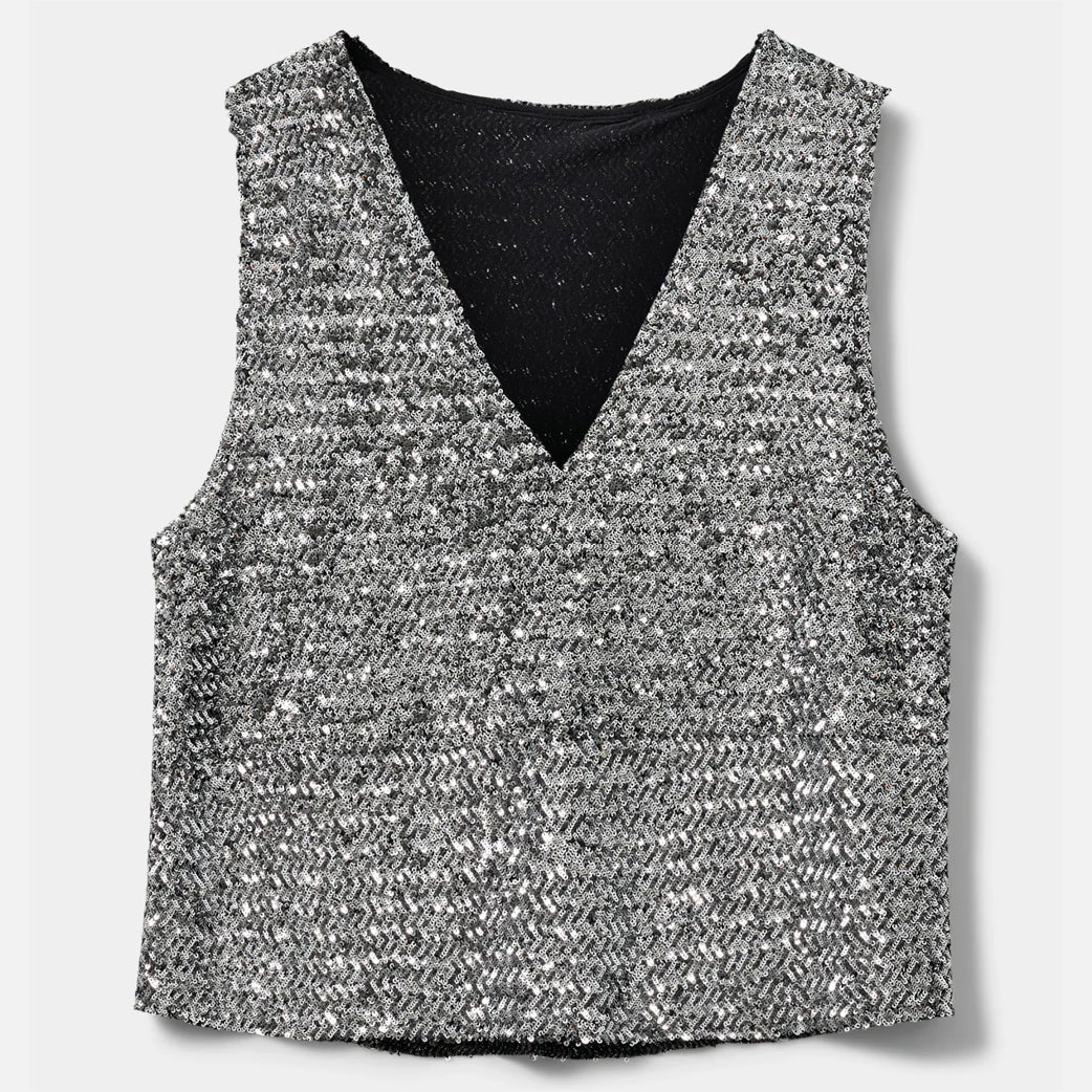 SOFIE SCHNOOR s252175 Inayas Top Silver