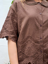 Indlæs billede til gallerivisning BlACK COLOUR Bcagneta Lace Blouse Espresso
