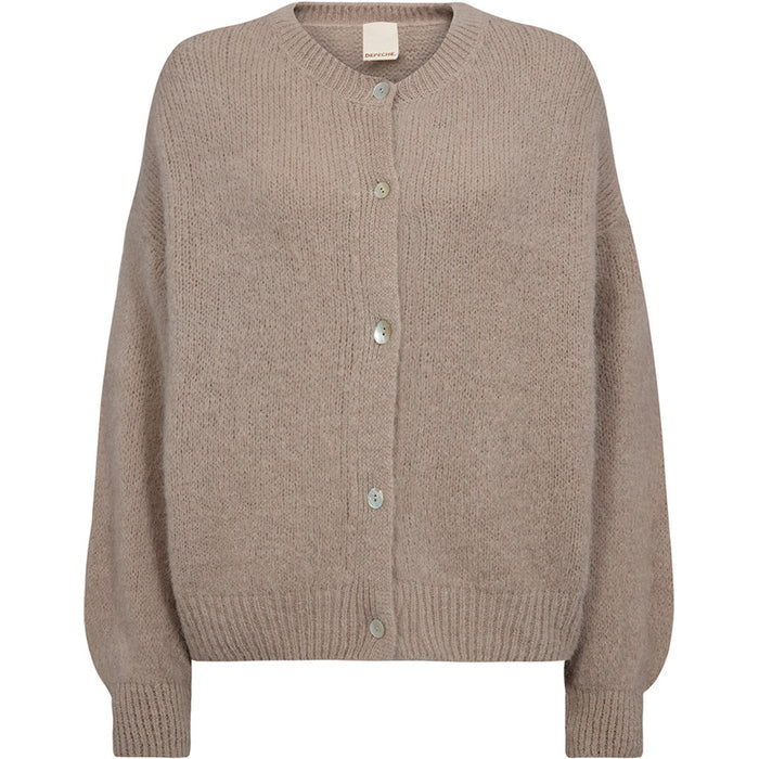 DEPECHE Sarah Alpaca Cardigan Sand
