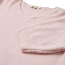 Indlæs billede til gallerivisning DEPECHE 100428 Sarah Alpaca V-Neck 1/2 Sleeve Dusty Rose
