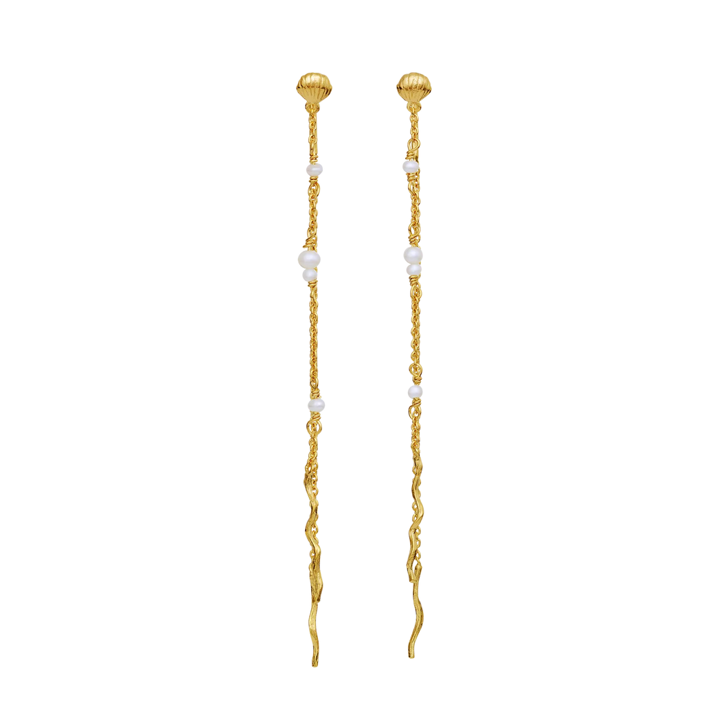 MAANESTEN Sirena Earrings (guld/sølv)