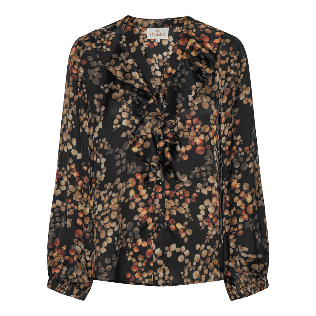 KARMAMIA Sophia Blouse Melange Noir