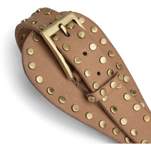 Indlæs billede til gallerivisning DEPECHE 17200 Studded Waist Belt Camel
