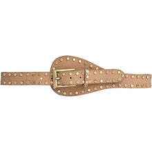 Indlæs billede til gallerivisning DEPECHE 17200 Studded Waist Belt Camel
