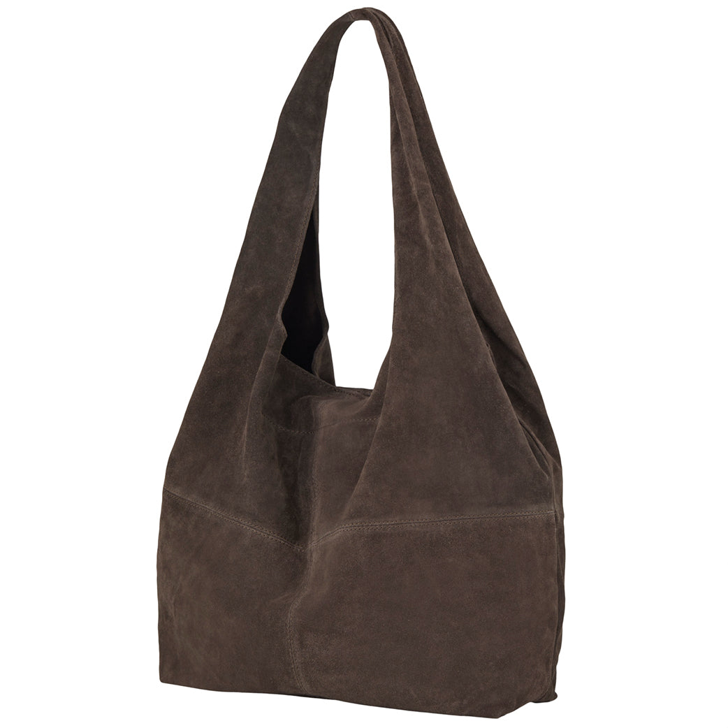 BECK SÖNDERGAARD Suede Dalliea Bag Hot Fudge Brown