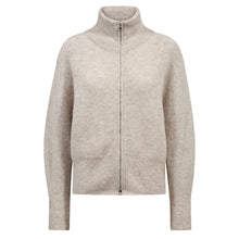 Indlæs billede til gallerivisning MOS MOSH Thora Knit Zip Cardigan Feather Grey
