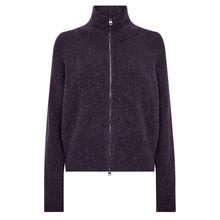 Indlæs billede til gallerivisning MOS MOSH Thora Knit Zip Cardigan Sweet Grape
