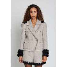 Indlæs billede til gallerivisning BRUUNS BAZAAR Fumewort Zohie Blazer Grey Check
