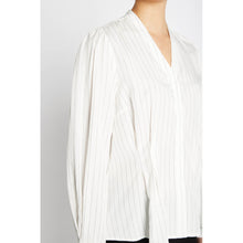 Indlæs billede til gallerivisning BRUUNS BAZAAR Amaranth Zea Shirt White Stripe
