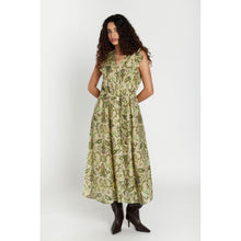 Indlæs billede til gallerivisning BRUUNS BAZAAR Duscle Fransisca Dress Multi Green Print
