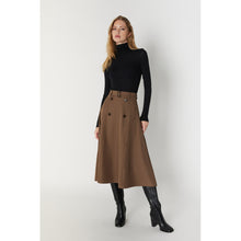 Indlæs billede til gallerivisning BRUUNS BAZAAR Mademia Turi Skirt Earth Brown
