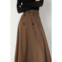 Indlæs billede til gallerivisning BRUUNS BAZAAR Mademia Turi Skirt Earth Brown
