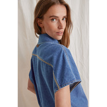 Indlæs billede til gallerivisning HEARTMADE Binca Denim Cape Deep Ocean
