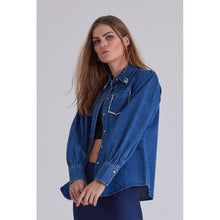 Indlæs billede til gallerivisning BRUUNS BAZAAR Cana Bess Shirt Dark Blue Denim
