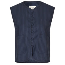 Indlæs billede til gallerivisning LOLLYS LAUNDRY Abbey Lee Vest Dark Navy
