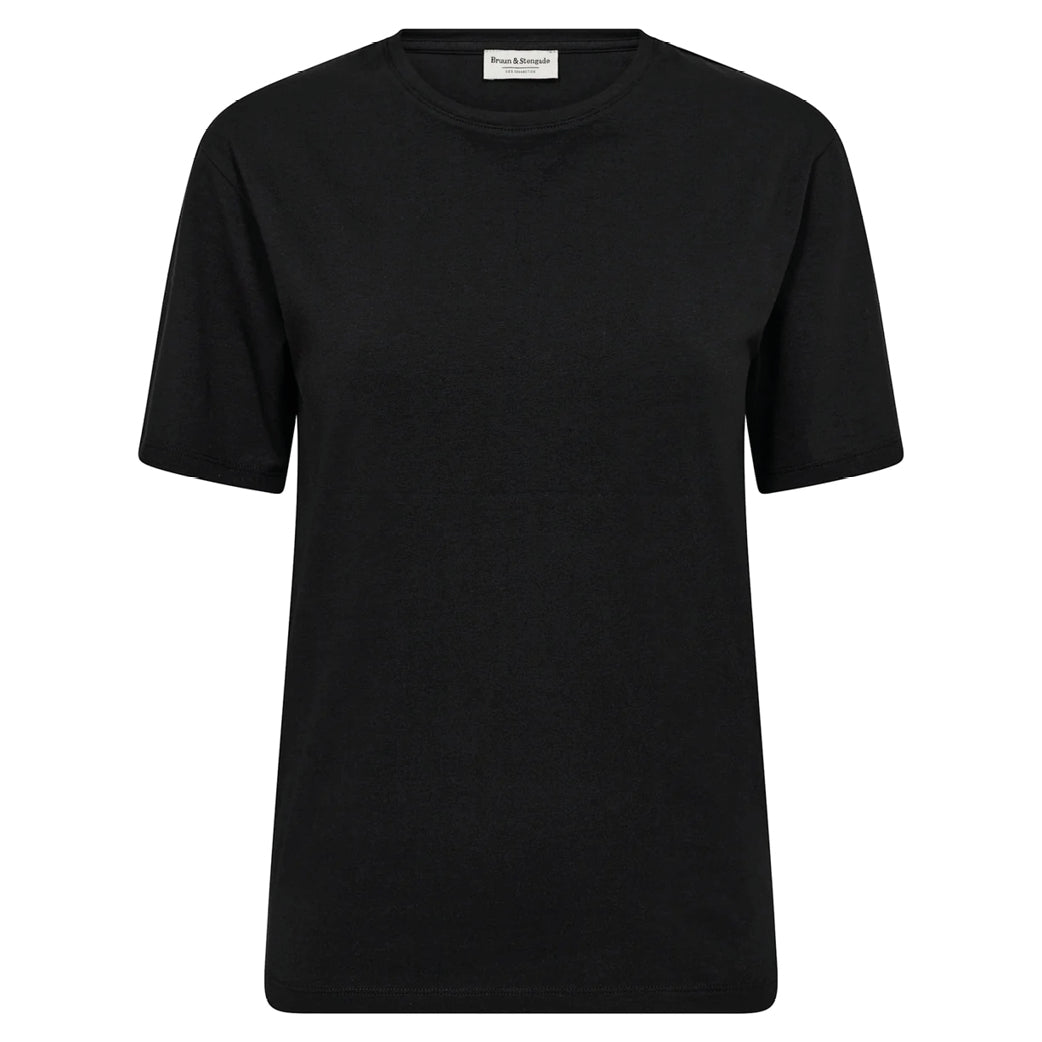 BRUUN & STENGADE Abelone Slim Fit T-shirt Black