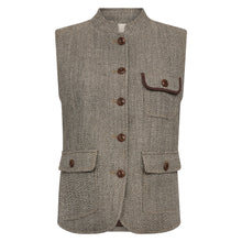 Indlæs billede til gallerivisning MOS MOSH Abigail Utah Vest Dark Camel
