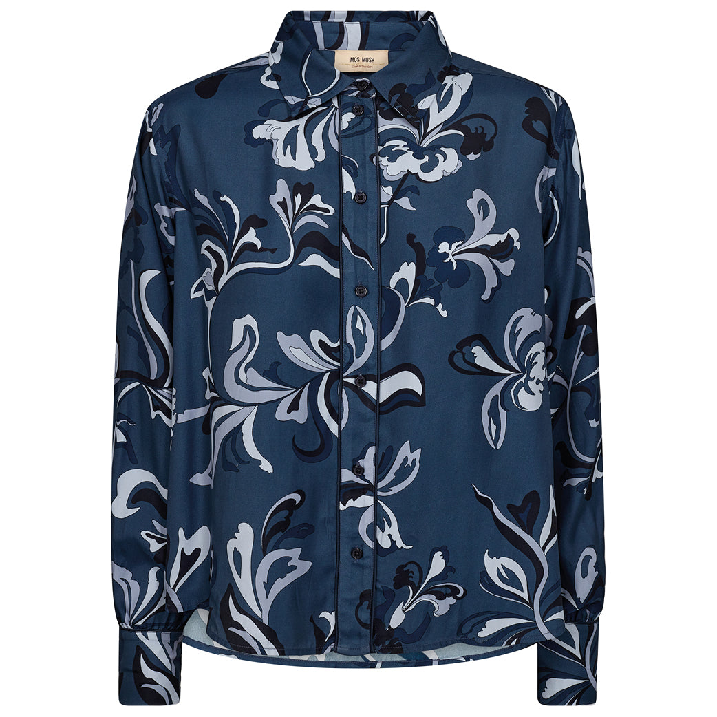 MOS MOSH Albina Serve Shirt Ensign Blue