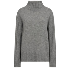 Indlæs billede til gallerivisning MOS MOSH Aima Cashmere Highneck Sharkskin
