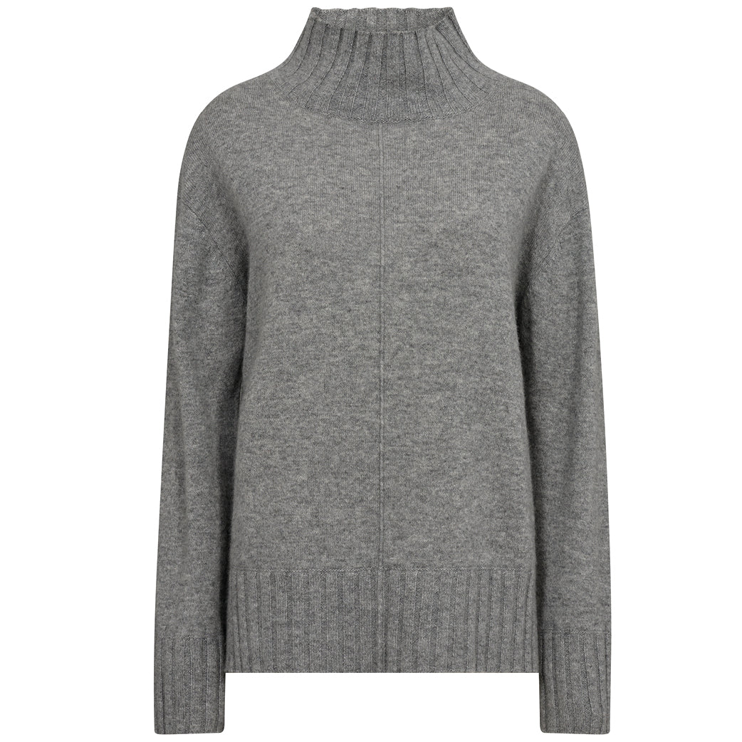 MOS MOSH Aima Cashmere Highneck Sharkskin