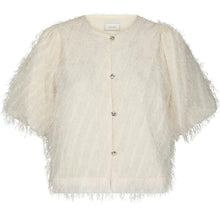 Indlæs billede til gallerivisning NEO NOIR Aisa Frilly Blouse Creme
