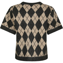 Indlæs billede til gallerivisning NEO NOIR Allestar Check Knit Cardigan Beige
