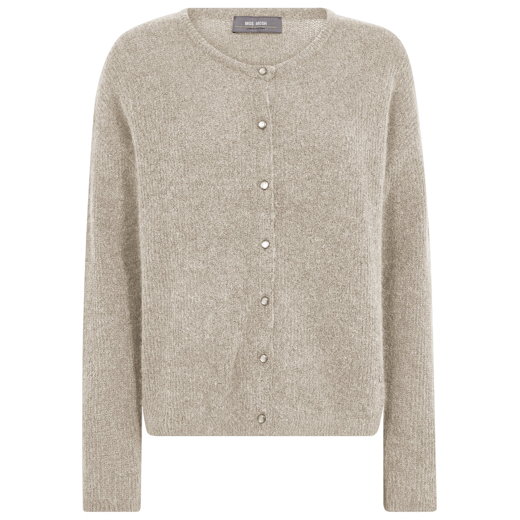 MOS MOSH Almine Knit Cardigan Feather Gray