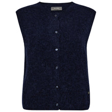 Indlæs billede til gallerivisning MOS MOSH Almine Thora Knit Vest Maritime Blue
